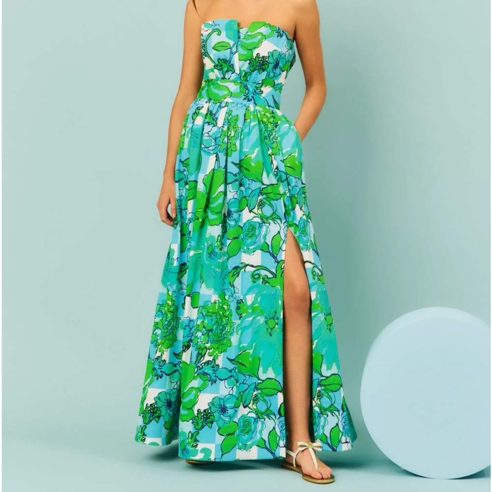 Lilly Pulitzer Ivella Dress in Blue and Green
